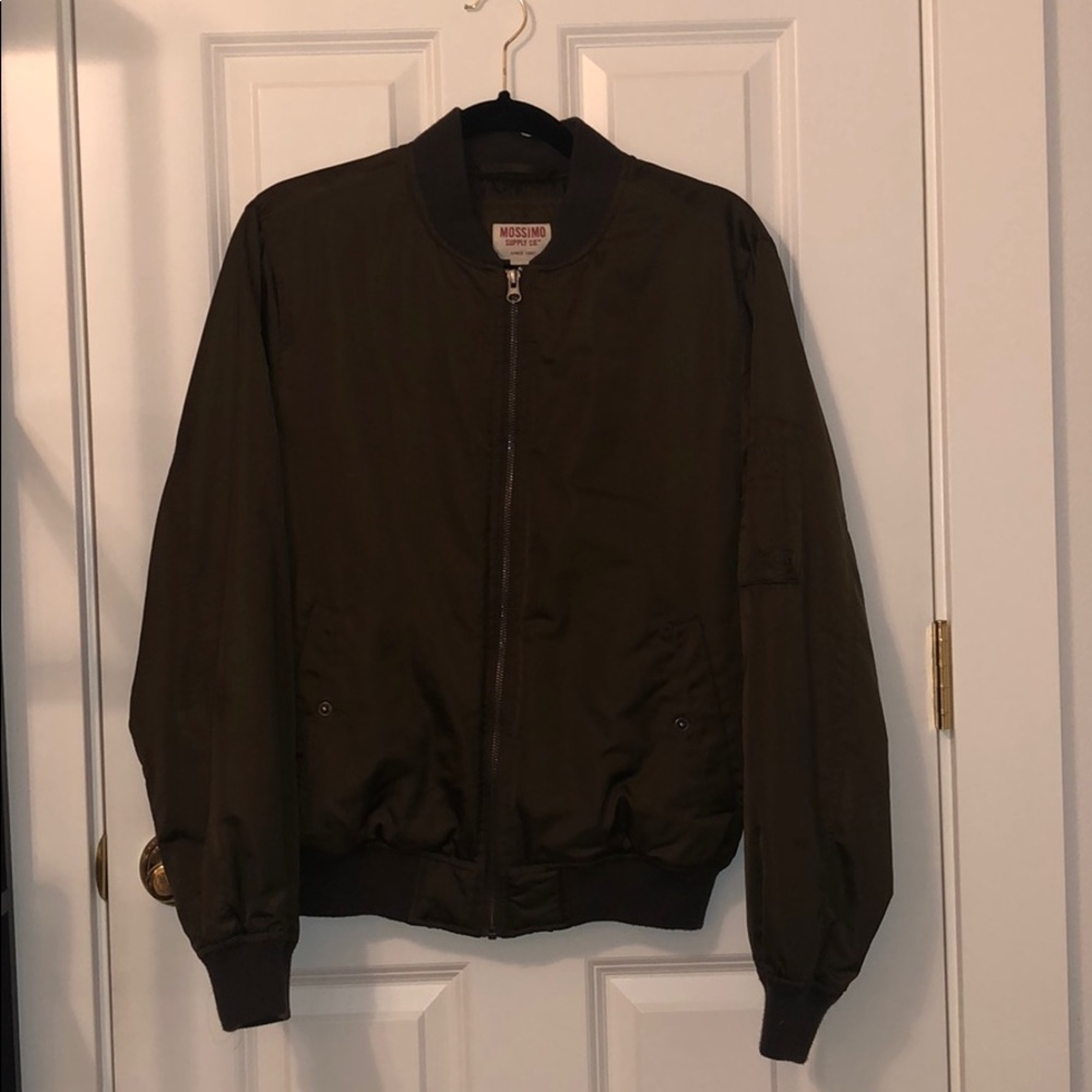 Olive green bomber